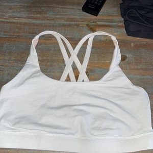 Lulu energy sports bra white